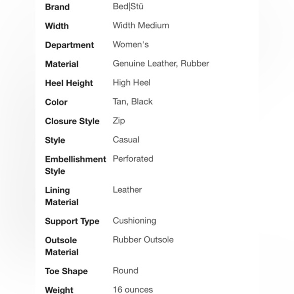 BED|STU BED STU SHOES IRMA GRAPHITO RUSTIC BOOTS HIGH STACKED HEEL LEATHER UPPER - Picture 9 of 16